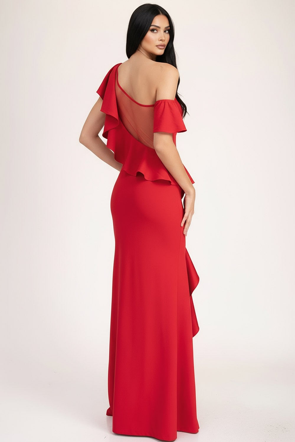 1ST LADY RUFFLE DRESS