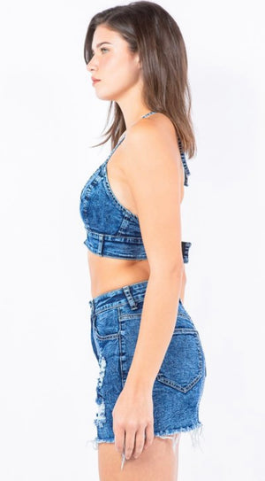 Bonita Denim Top (blue)