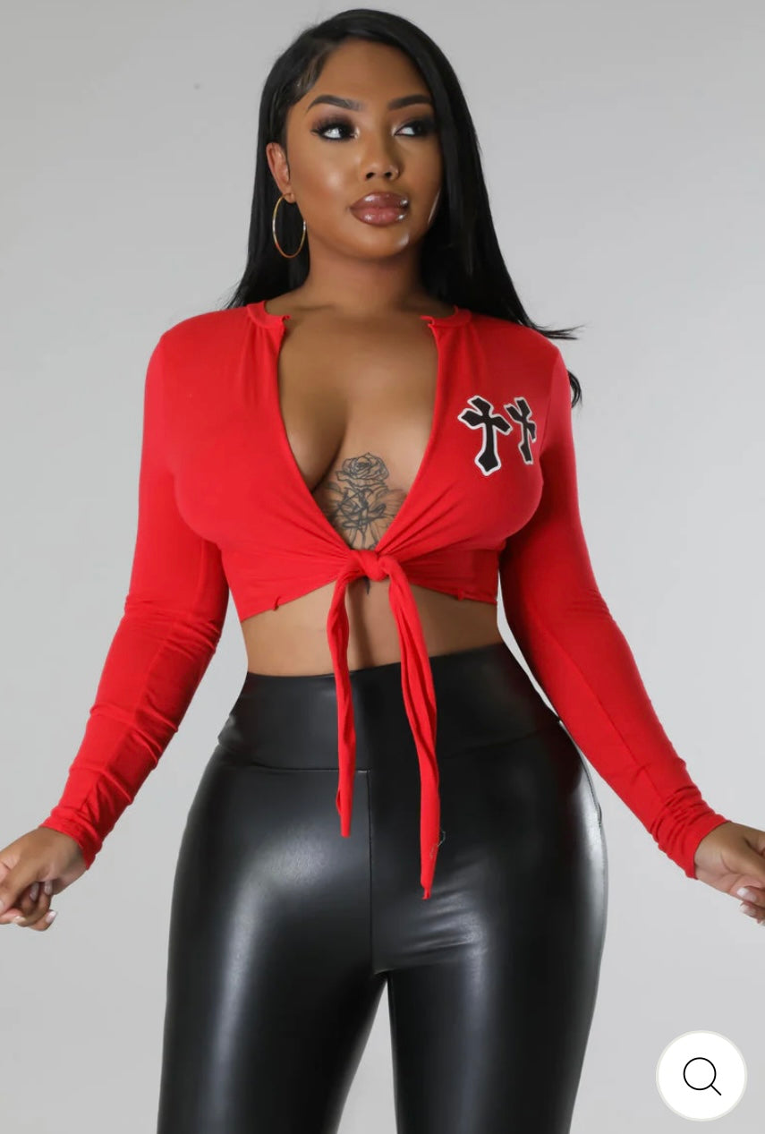 CROSS RED TOP