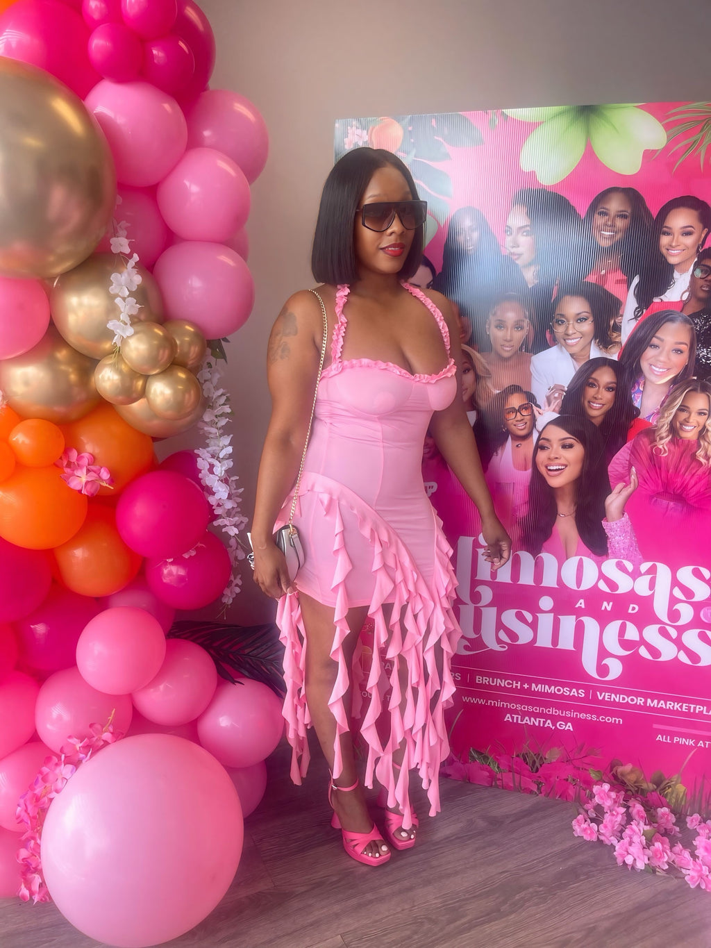 Pink Ruffle Dress