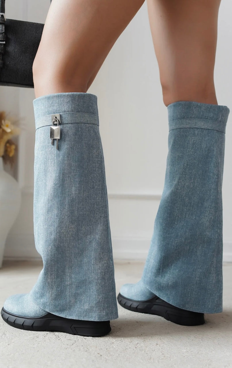 Mary J. Denim Boots