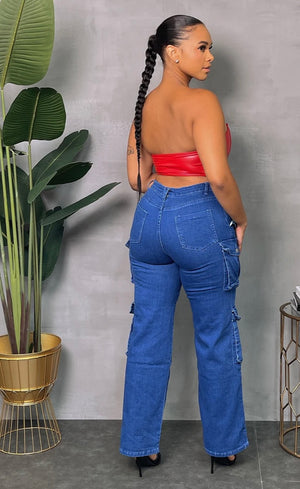 CARGO PLUS DENIM BOTTOMS