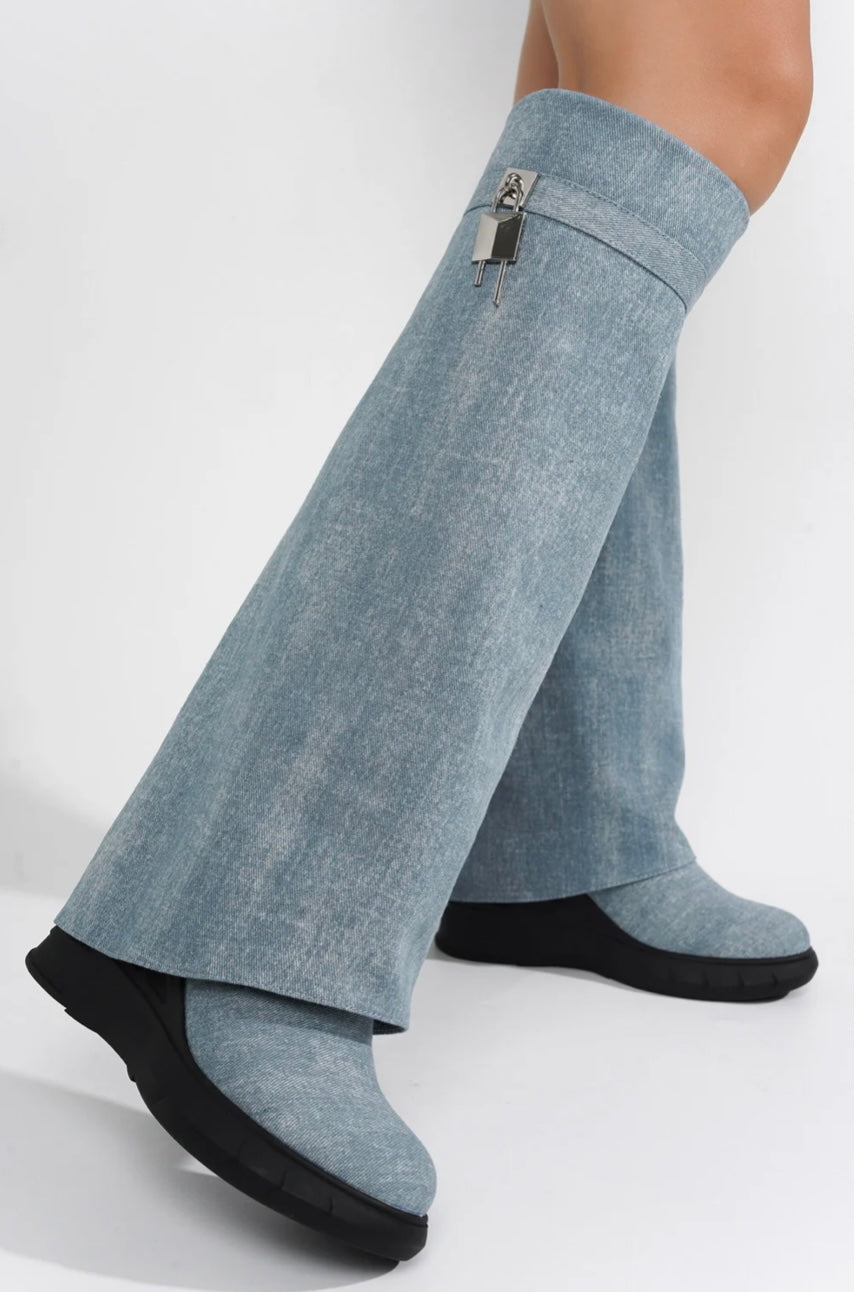 Mary J. Denim Boots