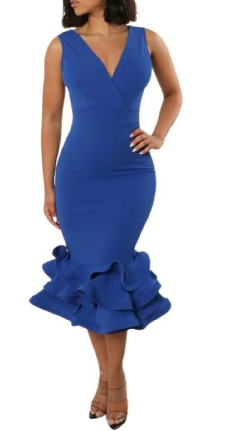 Classy Dress (Blue)