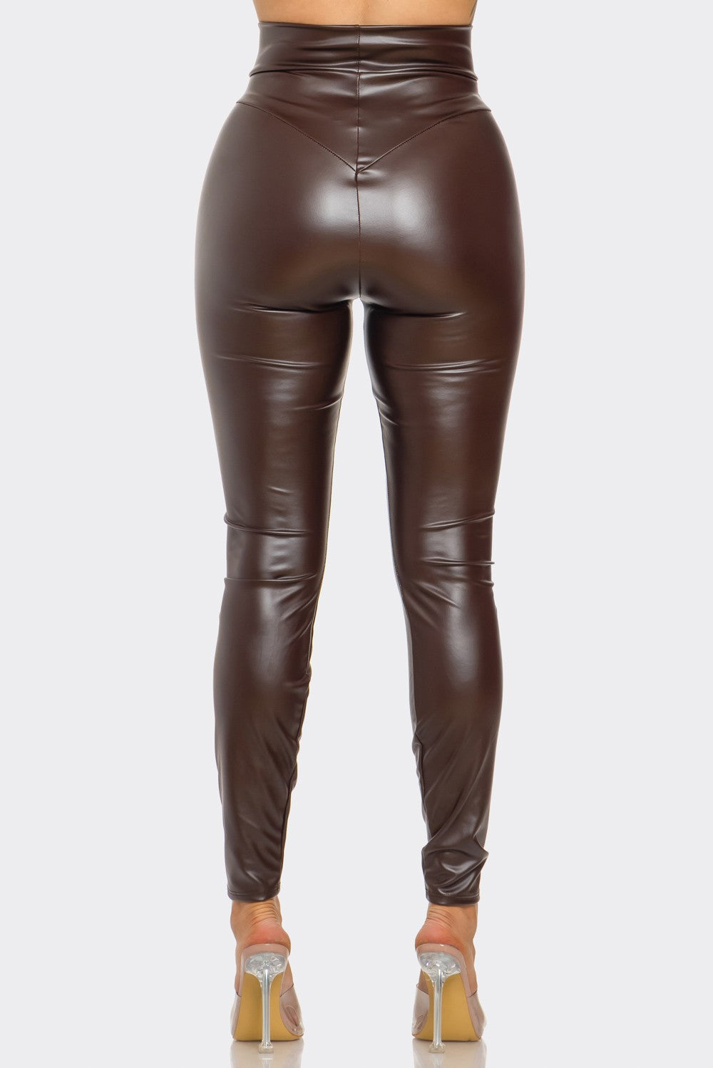 Tru Waisted Leather Leggings Pant