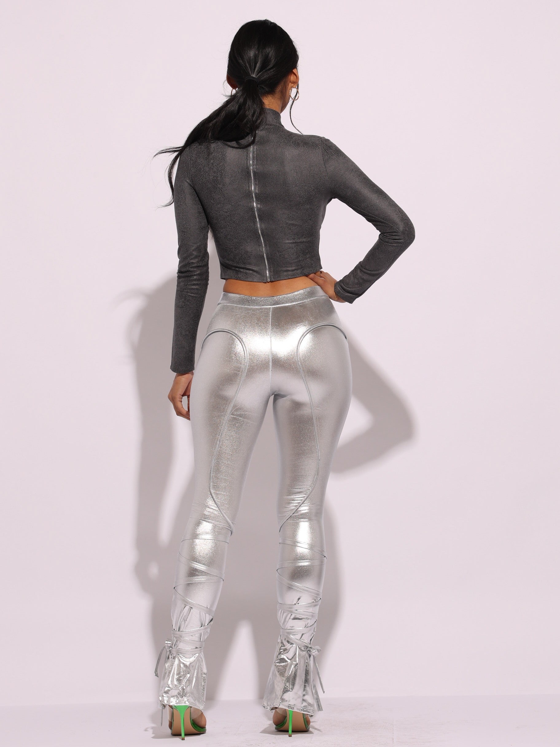 Metallic Plus Pants