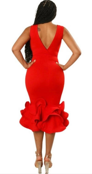 Classy Dress (Red)