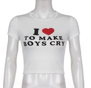 Make Boys Cry Top (black)