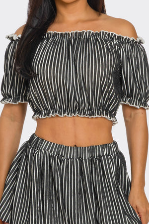 Amber Bubble Skirt Set