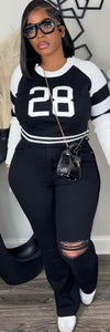 28 SWEATER BLACK TOP