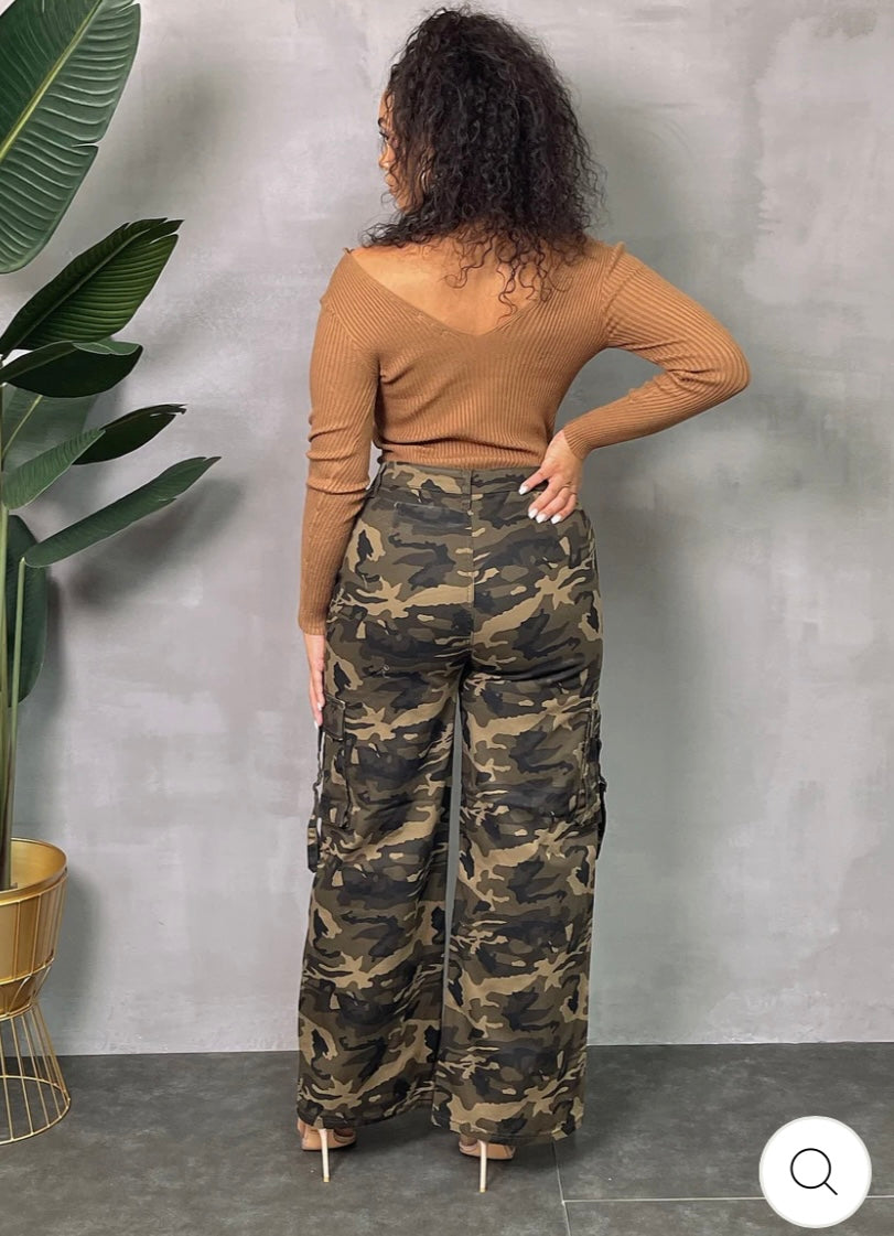 CAMO STRAP PANTS reg.$72