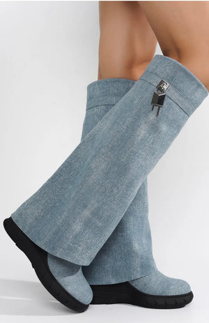 Mary J. Denim Boots