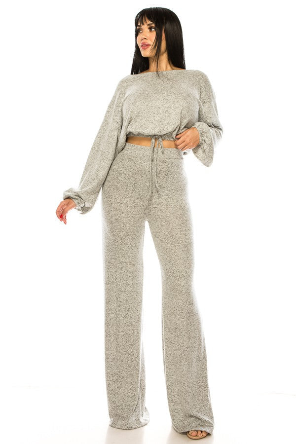 Relax " Gray” Plus Size Set