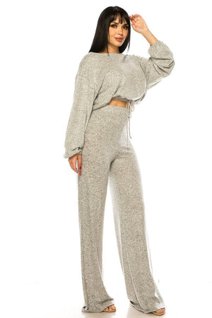 Relax " Gray” Plus Size Set