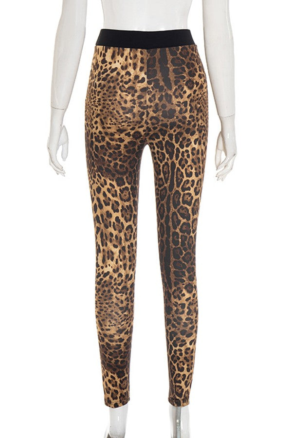 Paris Leopard Leggings