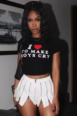 Make Boys Cry Top (black)
