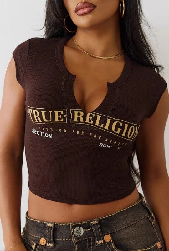 Inspired True Religion Crop Top
