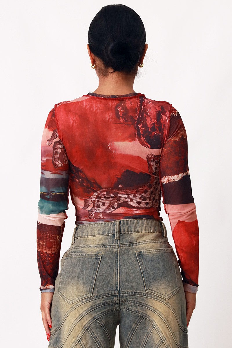 Abroad Mesh Top