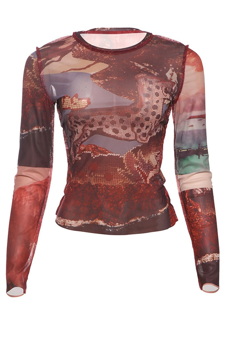 Abroad Mesh Top