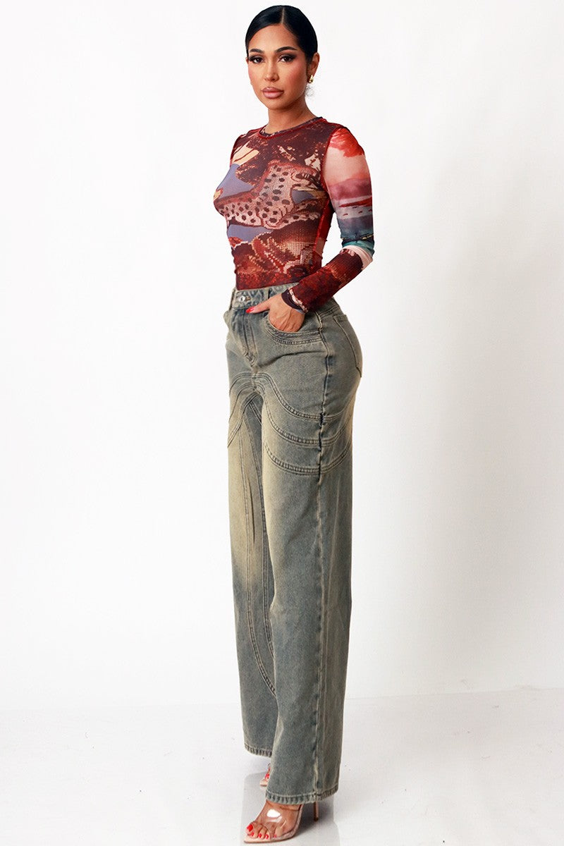 Abroad Mesh Top