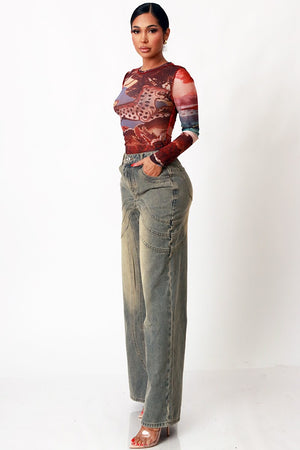 Abroad Mesh Top
