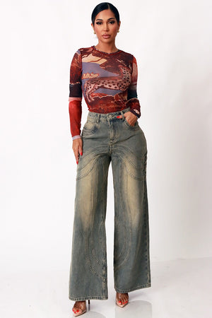 Abroad Mesh Top