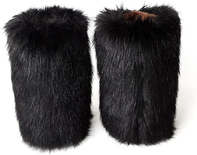 Black Fur Boots