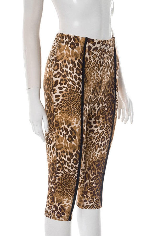 Jira Leopard Capri