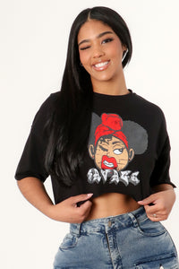 SAVAGE AFRO TOP