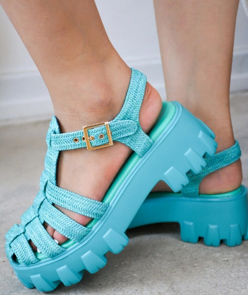 MISSY SANDALS (teal)