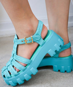 MISSY SANDALS (teal)