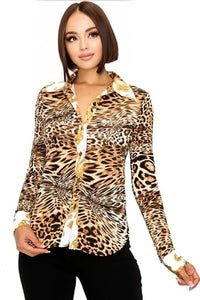 TAMAR LEOPARD SHIRT (WHT)